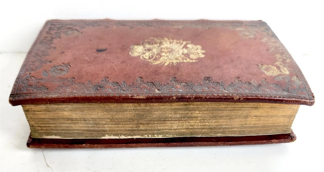 1727 AUSTRIAL IMPERIAL HOUSE PROVENANCE antique Rhetorum liber dramaticus - 3