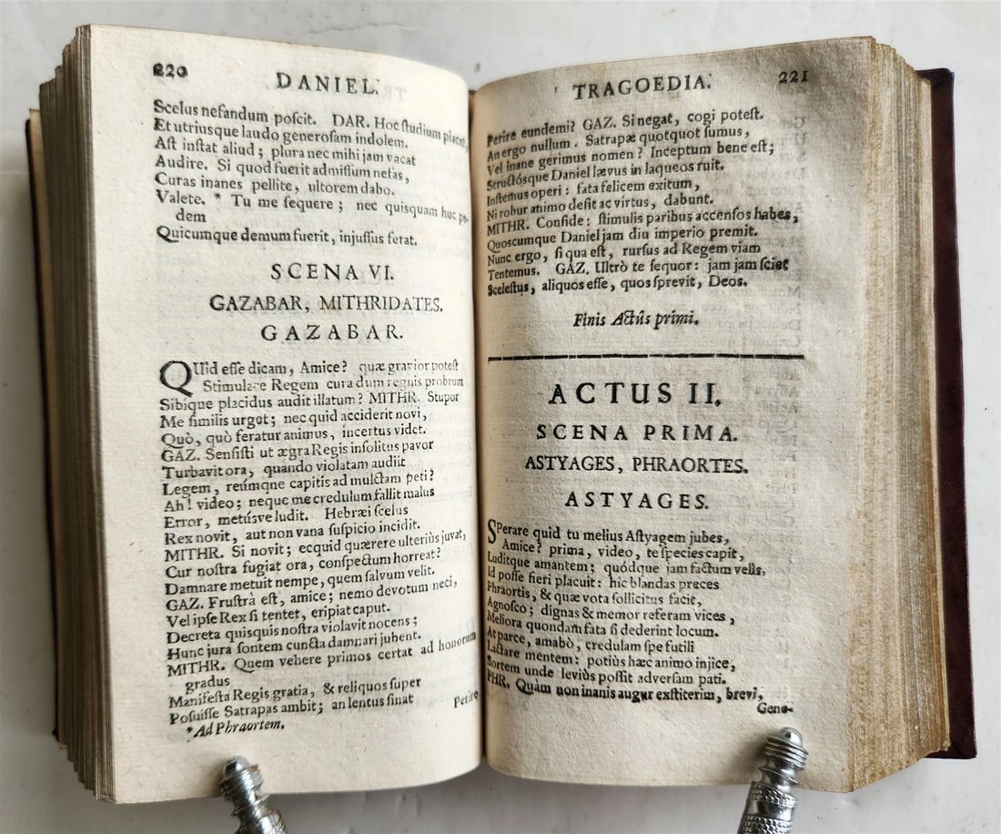 1727 AUSTRIAL IMPERIAL HOUSE PROVENANCE antique Rhetorum liber dramaticus - 6
