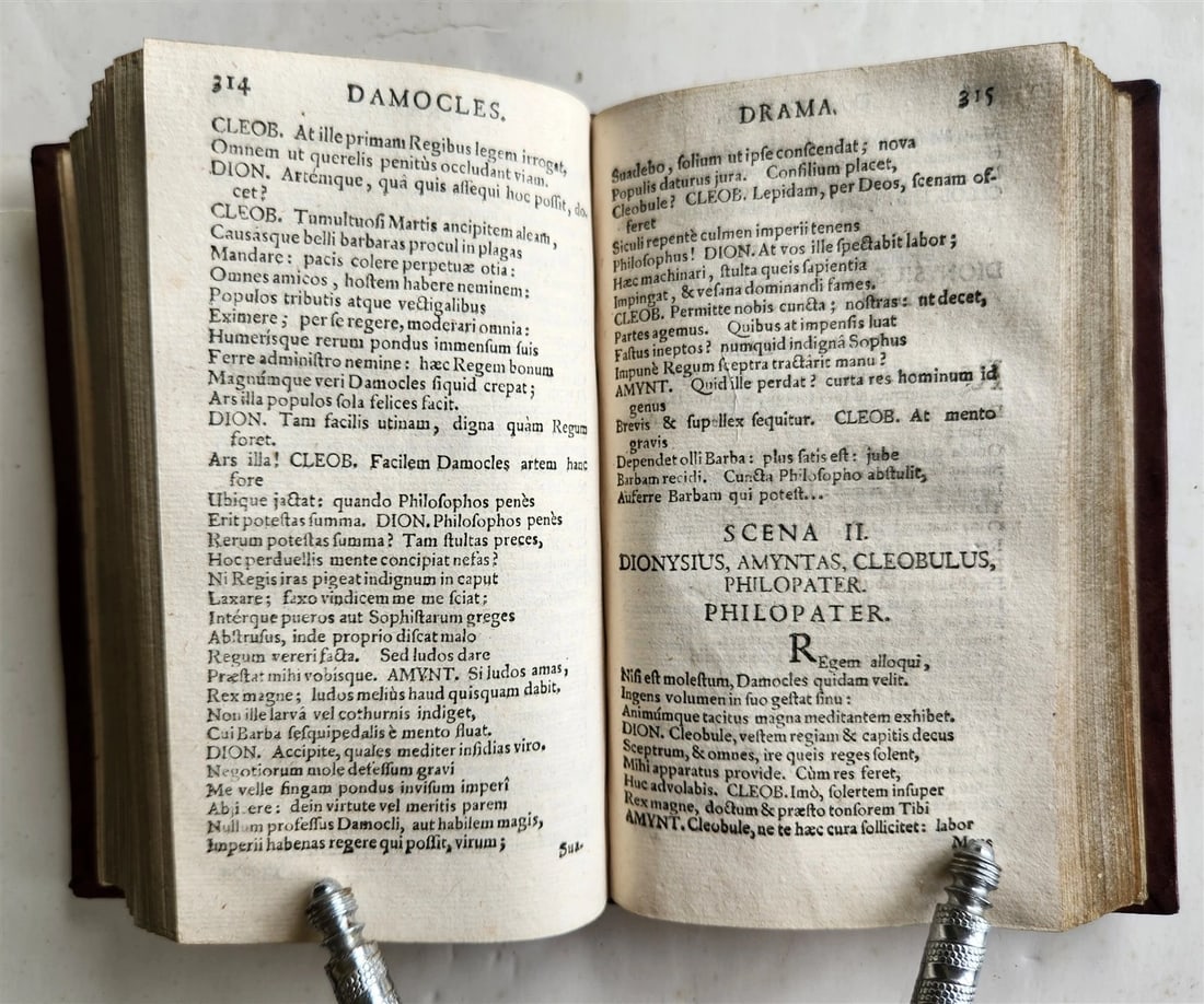 1727 AUSTRIAL IMPERIAL HOUSE PROVENANCE antique Rhetorum liber dramaticus - 7