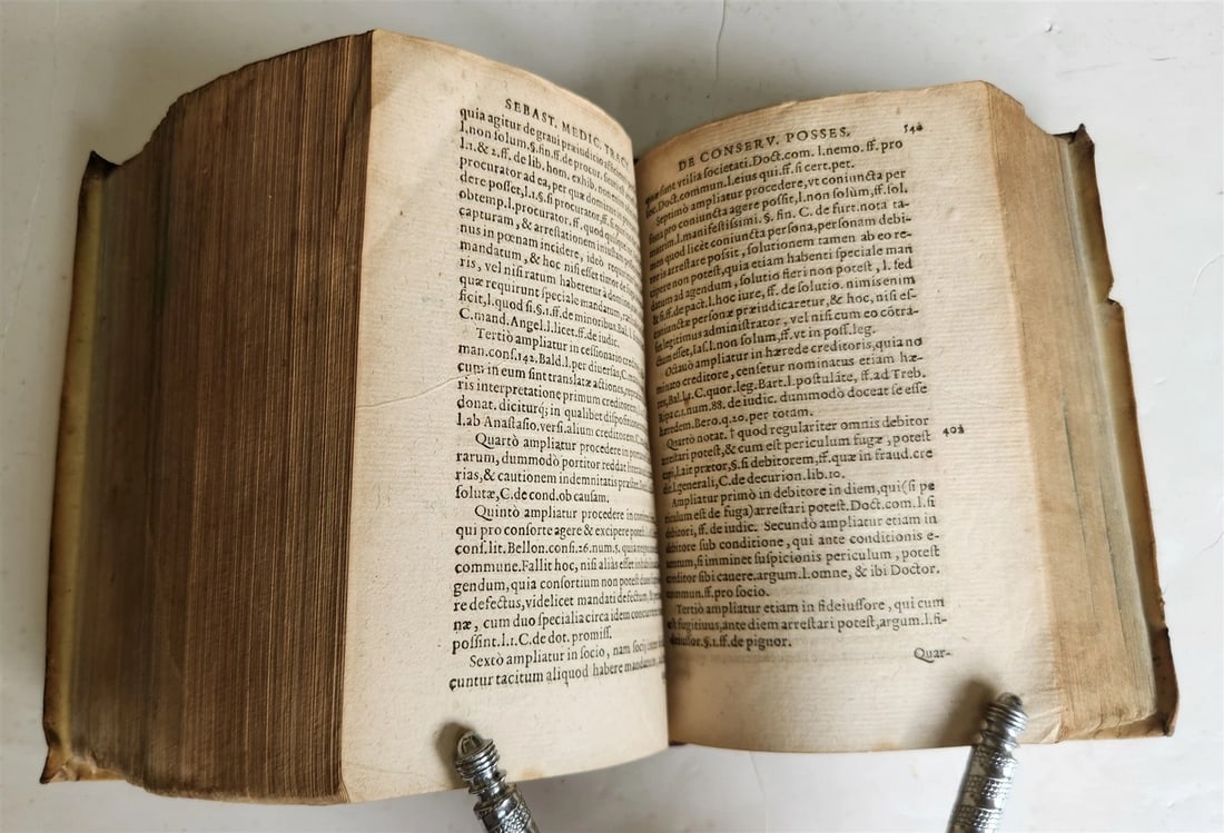 1587 LAW BOOK in LATIN antique LEGAL TREATISE by Ubertino Zuccardi - 8