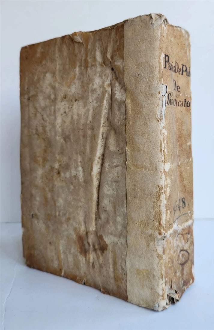 1548 LEGAL TREATISE antique PARIS DE PUTEO de syndicatu NAPLES LAW BOOK - 2