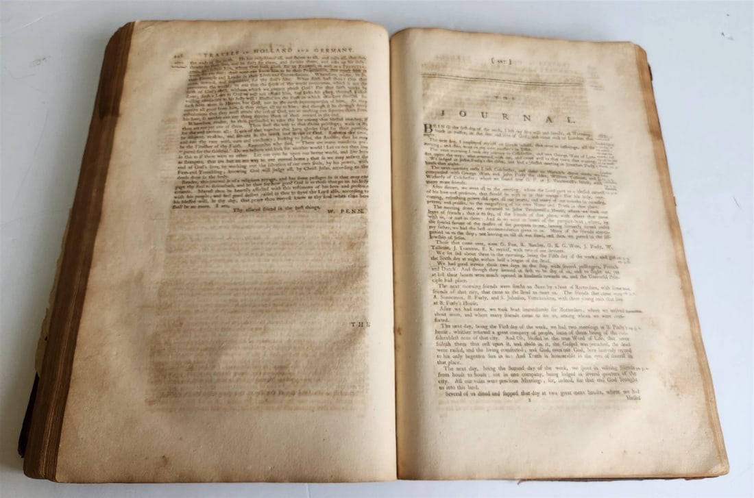 1771 WILLIAM PENN Select Work & Journal of His Life ANTIQUE folio in English - 11