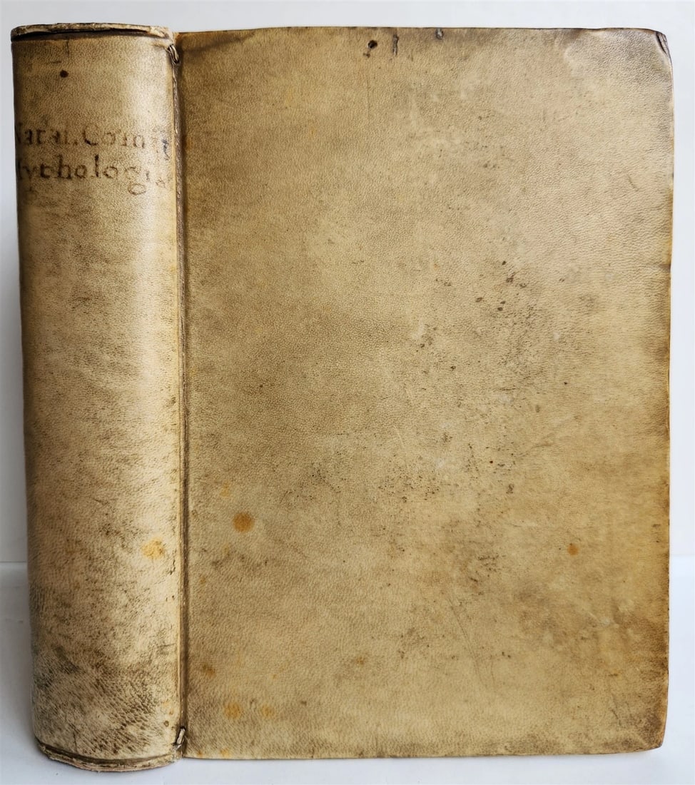 1581 GRECO-ROMAN MYTHOLOGY by Natale Conti ANTIQUE vellum bound 16th century - 2