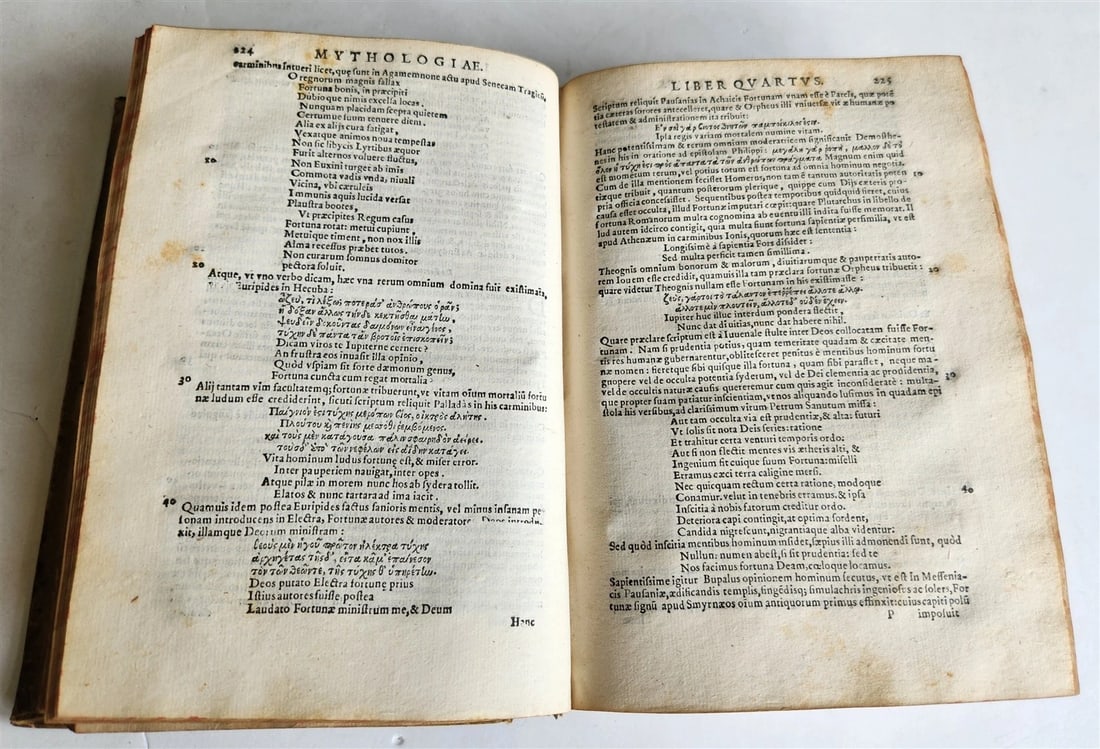 1581 GRECO-ROMAN MYTHOLOGY by Natale Conti ANTIQUE vellum bound 16th century - 8