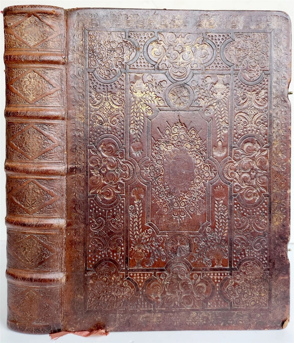 1723 MISSALE ROMANUM antique FOLIO beautiful binding ILLUSTRATED: Missale Romanum ex Decreto Sacrosancti Concilii Tridentini... [bound with:] Missæ Propriæ Sanctorum...Curiensis. Venice: Ex Typographia Balleoniana, 1723; 1709 3 engraved plates, music withi