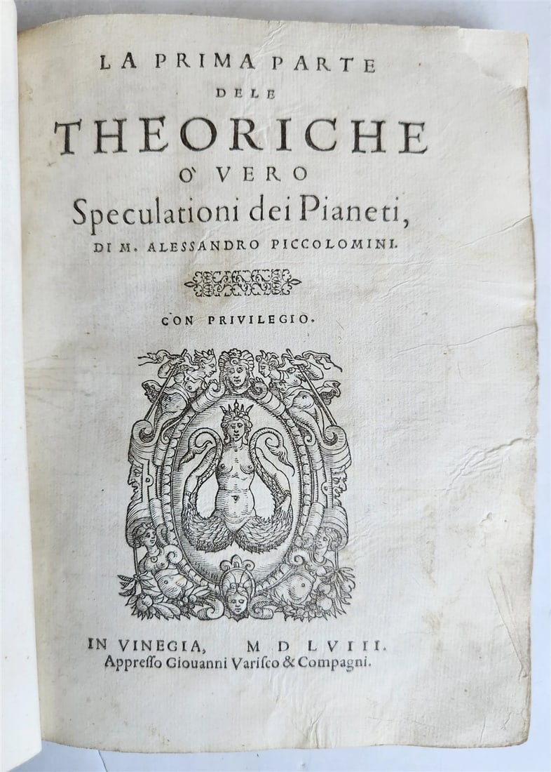 1558 ASTRONOMY & ASTROLOGY Piccolomini ANTIQUE theoriche dei pianeti ILLUSTRATED (1 of 20)