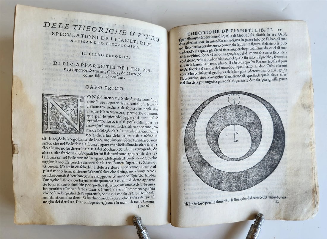 1558 ASTRONOMY & ASTROLOGY Piccolomini ANTIQUE theoriche dei pianeti ILLUSTRATED - 2