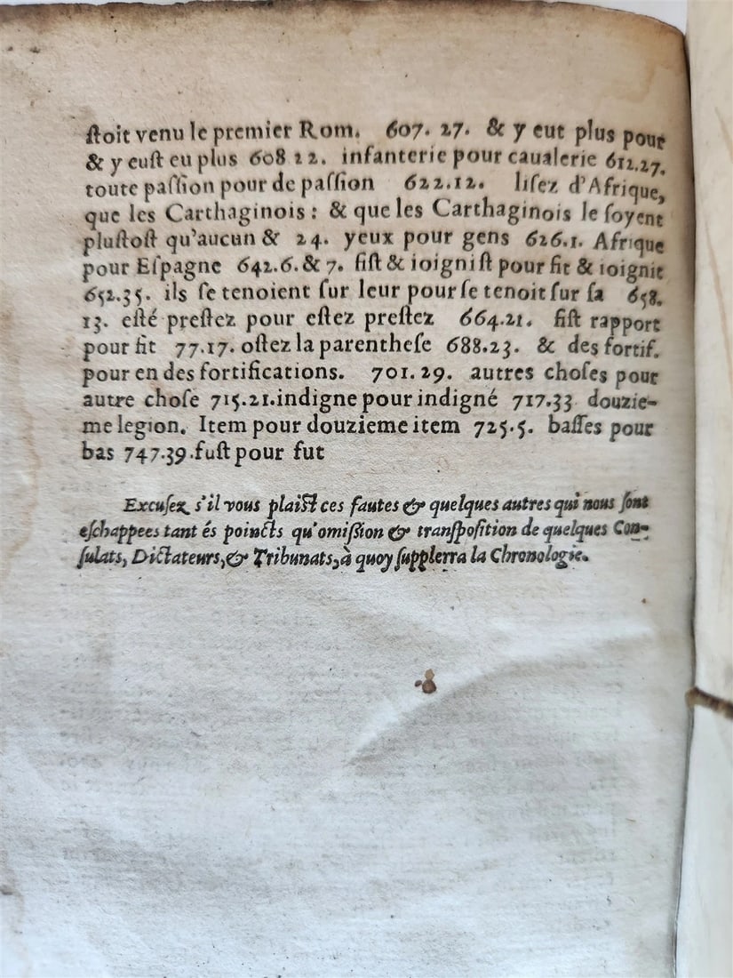 1582 TITE-LIVE PADOUAN 16th CENTURY HISTORY of PUNIC WARS antique VELLUM BOUND - 10