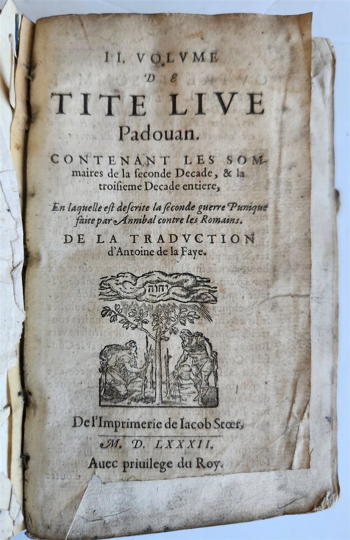 1582 TITE-LIVE PADOUAN 16th CENTURY HISTORY of PUNIC WARS antique VELLUM BOUND (1 of 13)