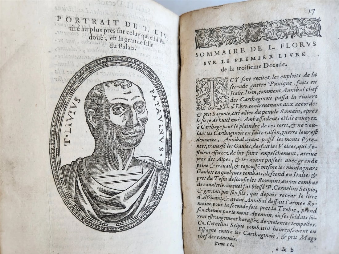 1582 TITE-LIVE PADOUAN 16th CENTURY HISTORY of PUNIC WARS antique VELLUM BOUND - 3