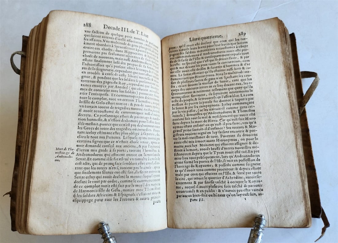 1582 TITE-LIVE PADOUAN 16th CENTURY HISTORY of PUNIC WARS antique VELLUM BOUND - 6