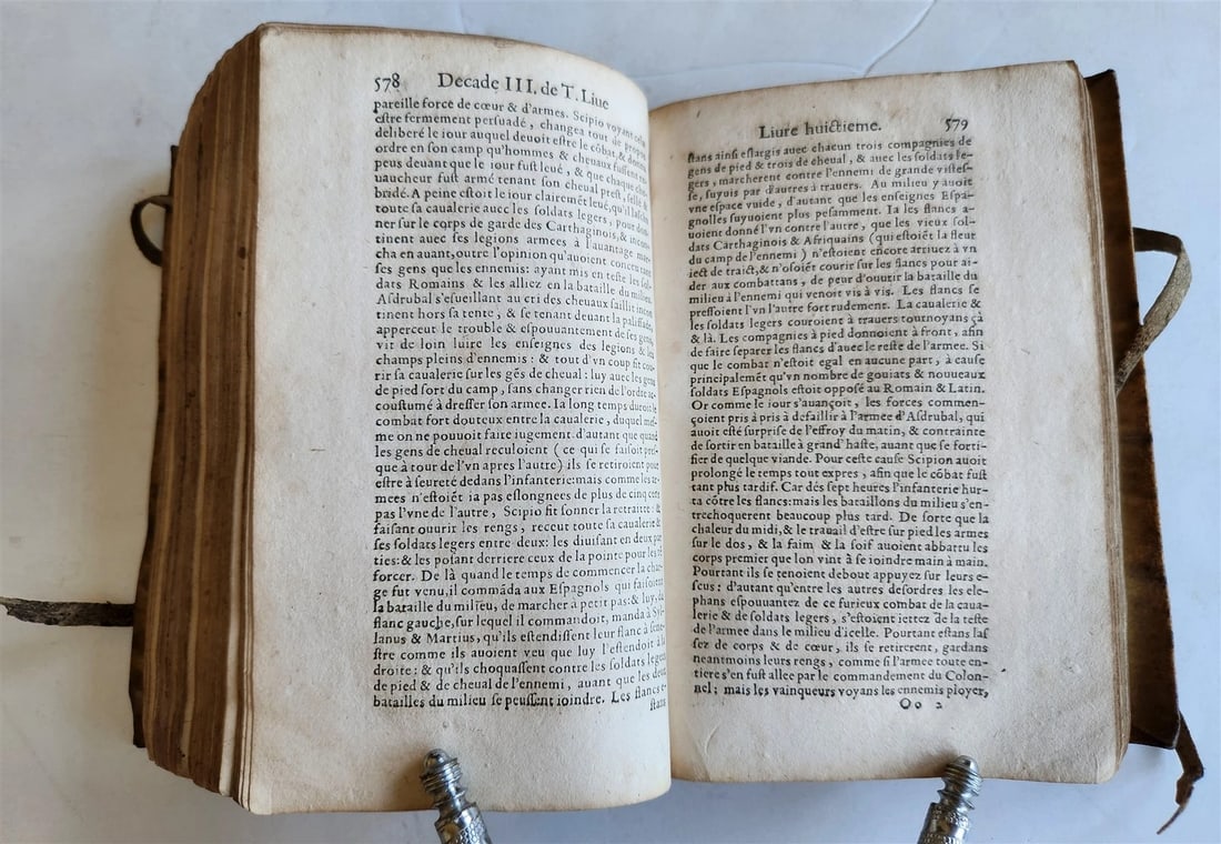 1582 TITE-LIVE PADOUAN 16th CENTURY HISTORY of PUNIC WARS antique VELLUM BOUND - 8