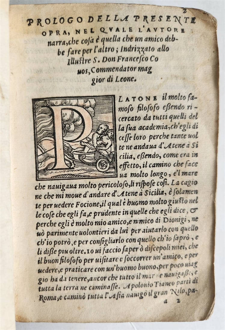 1559 AVISO DE FAVORITI ET DOTTRINA DE CORTIGIANI antique vellum binding 16th C - 5