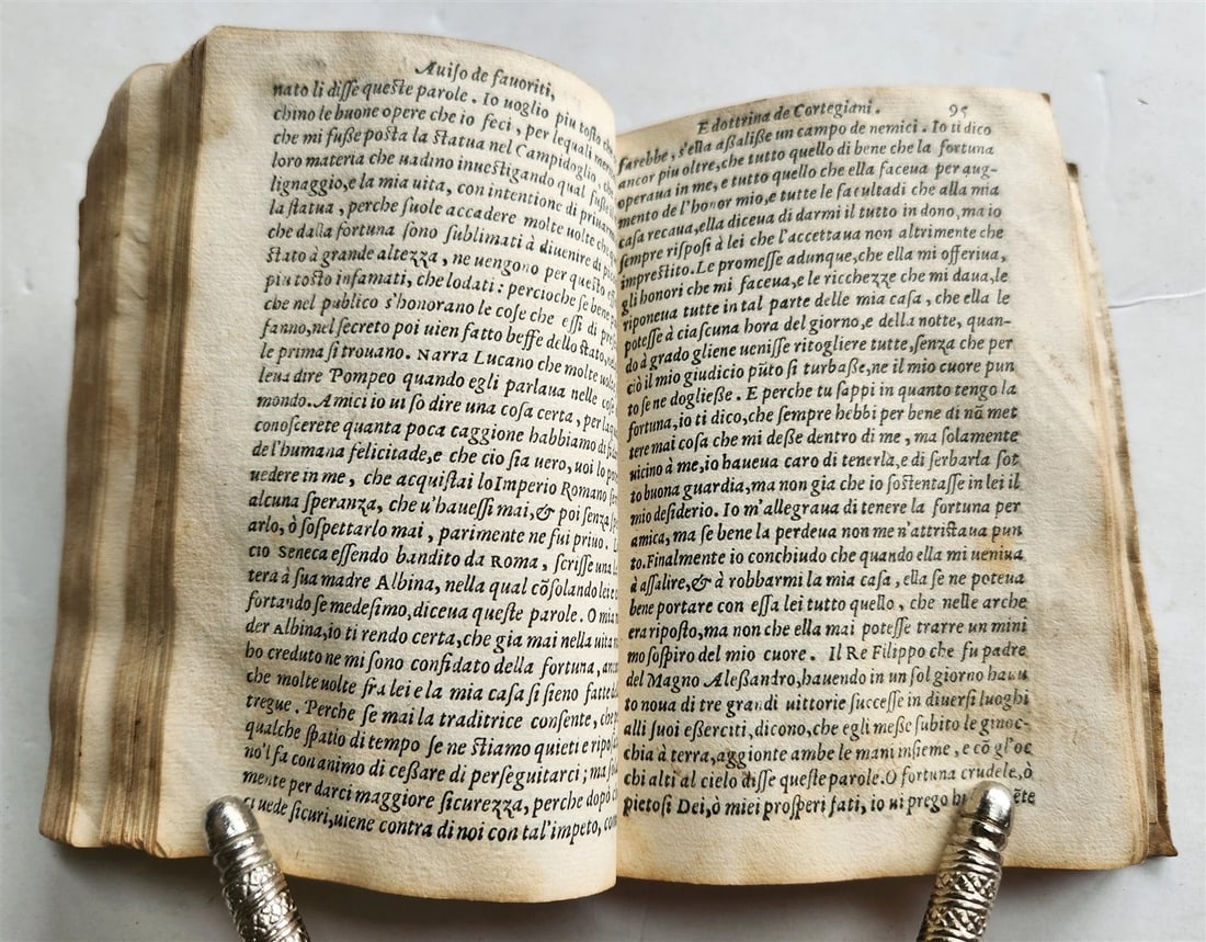 1559 AVISO DE FAVORITI ET DOTTRINA DE CORTIGIANI antique vellum binding 16th C - 6