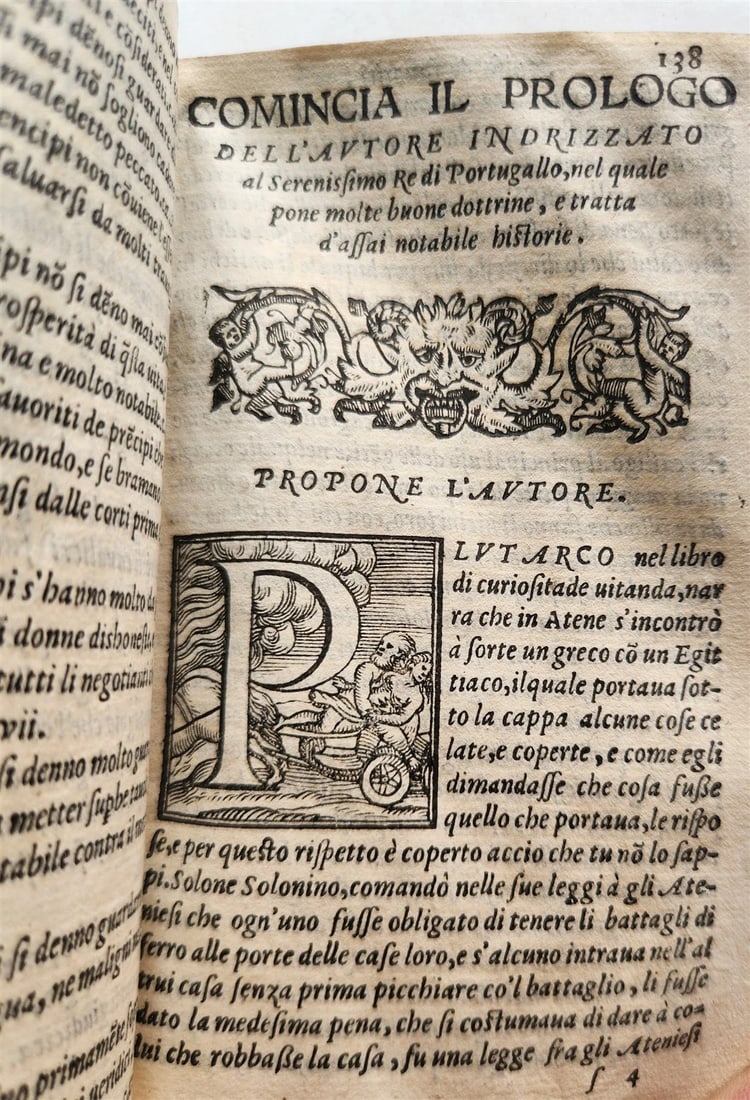 1559 AVISO DE FAVORITI ET DOTTRINA DE CORTIGIANI antique vellum binding 16th C - 9