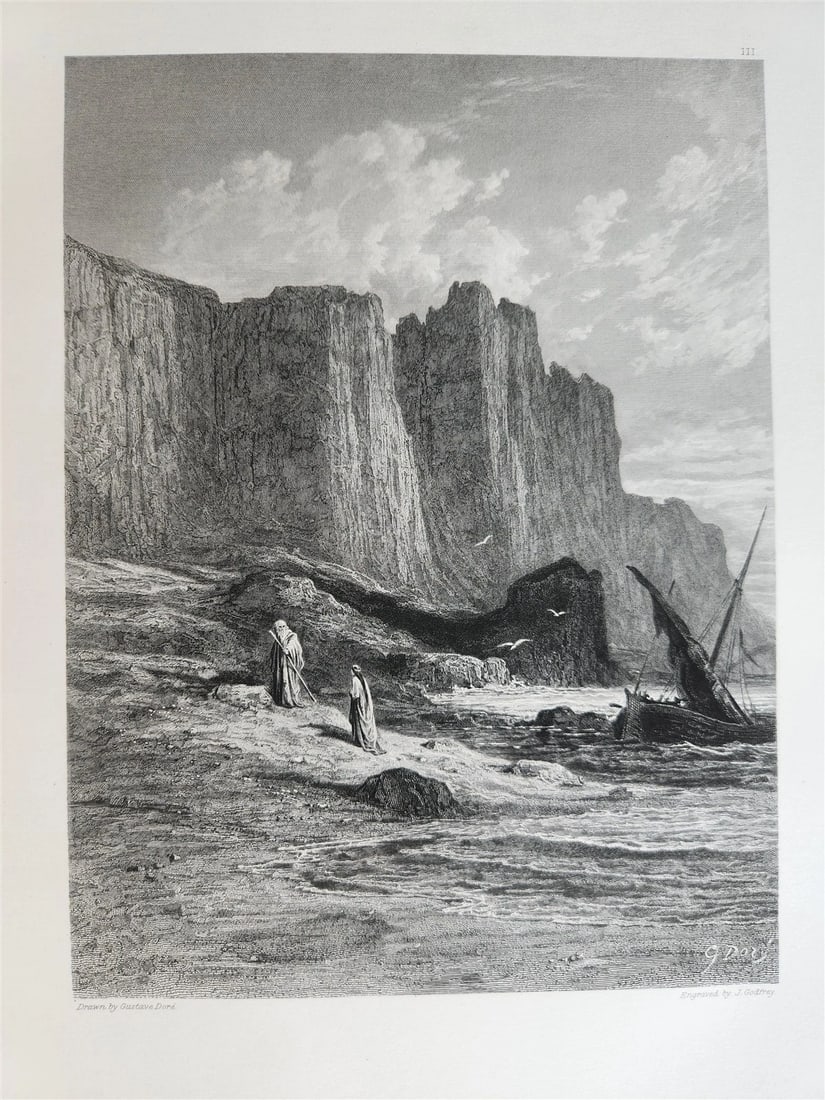 1867 GUSTAVE DORE ILLUSTRATED VIVIEN by ALFRED TENNYSON antique FOLIO poetry - 5