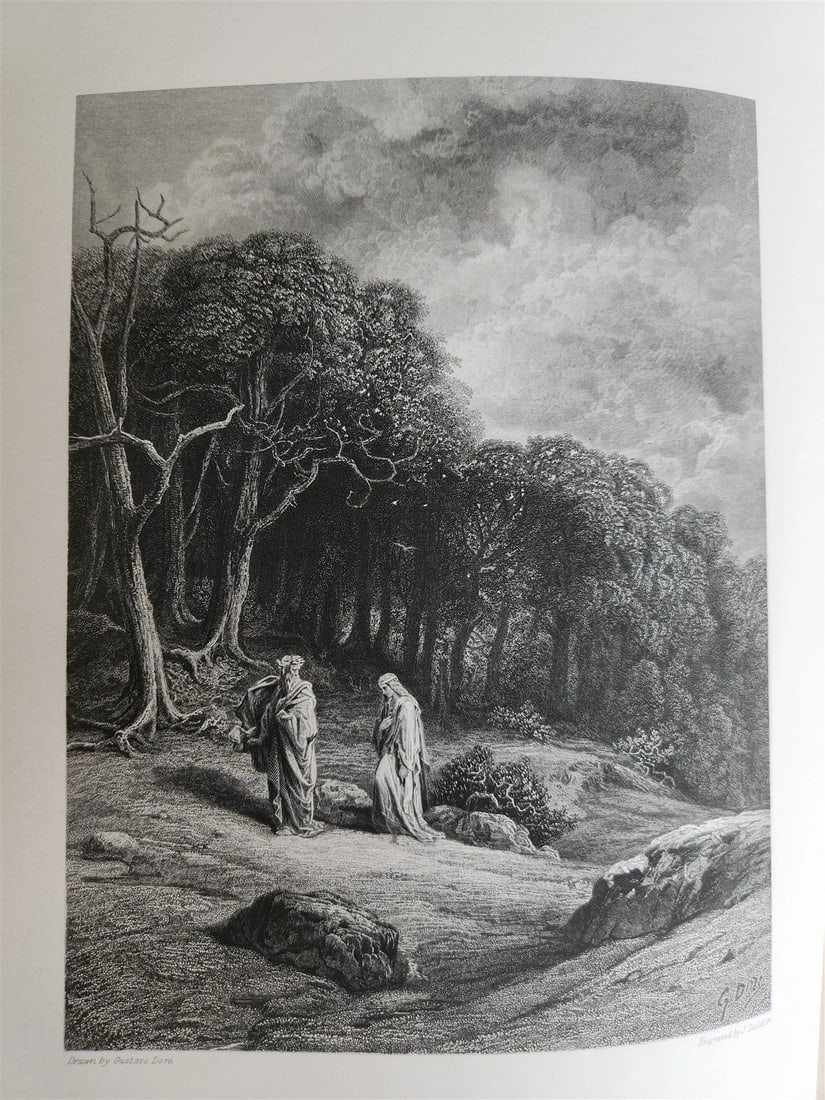 1867 GUSTAVE DORE ILLUSTRATED VIVIEN by ALFRED TENNYSON antique FOLIO poetry - 6