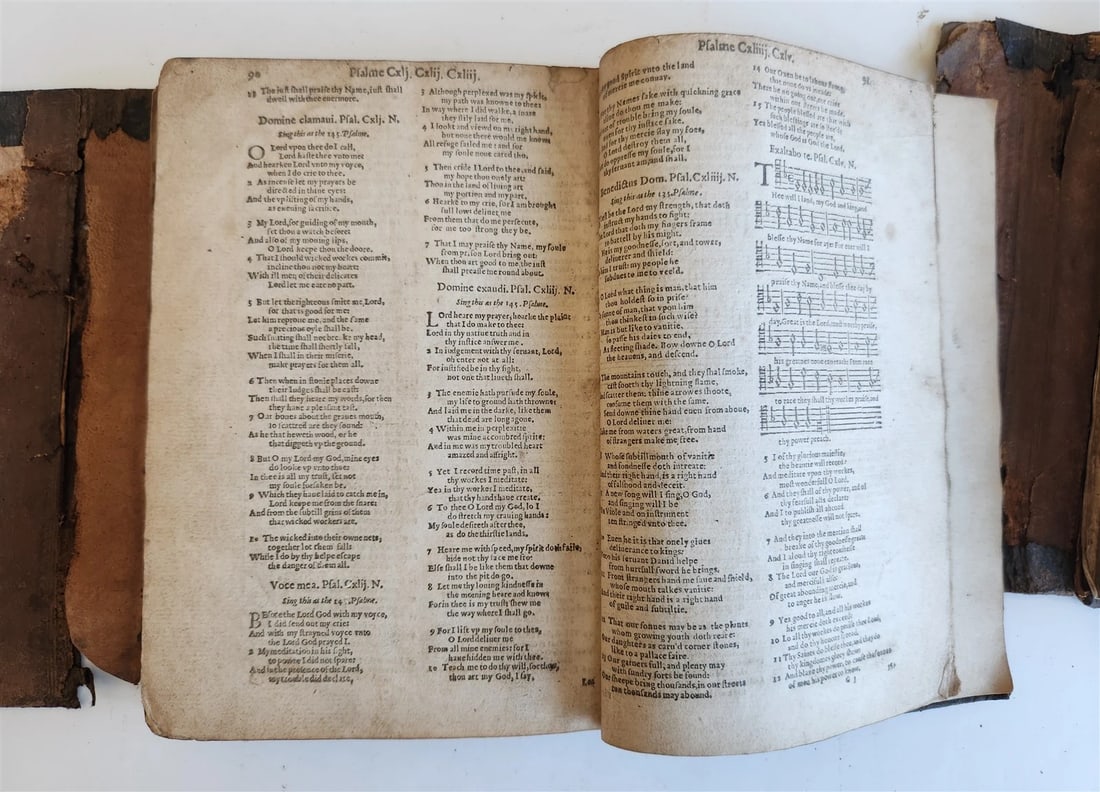 1567 BIBLE in LATIN 2 VOLUMES by PLANTIN antique incl. 1612 R.Barker partial NT - 12