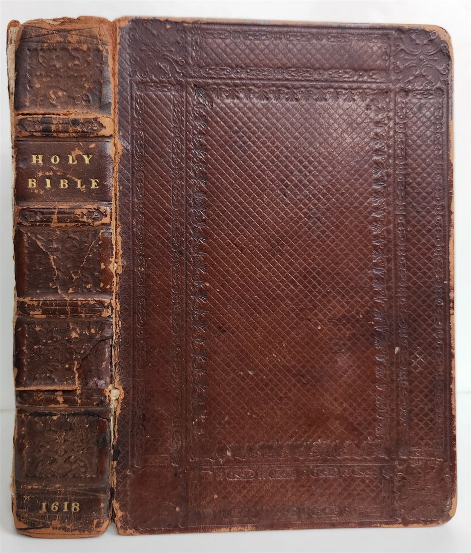 1618 BIBLE in ENGLISH antique OLD & NEW TESTAMENT by Bonham Norton and John Bill - 4