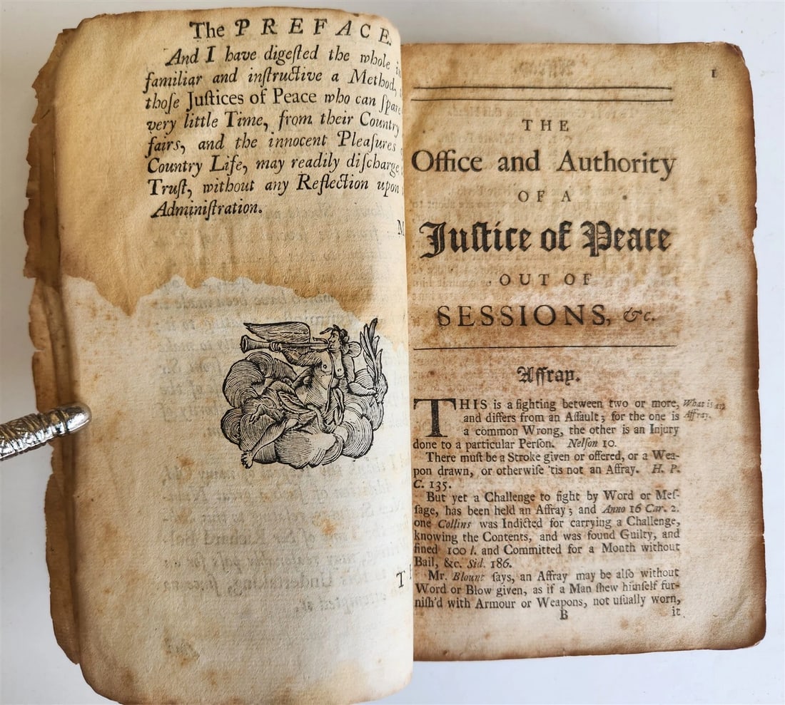 1727 LAW BOOK in ENGLISH Office & Authority of Justice of Peace for Ireland - 5