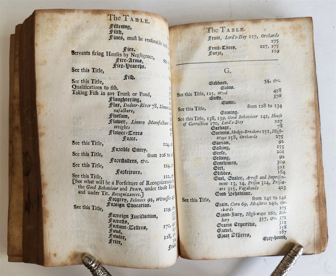 1727 LAW BOOK in ENGLISH Office & Authority of Justice of Peace for Ireland - 8
