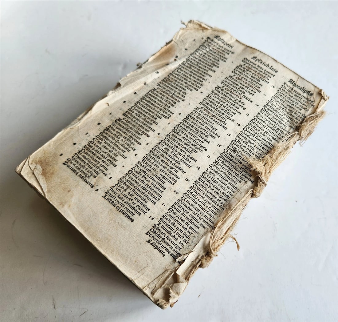 1519 BIBLE in LATIN POST-INCUNABULA antique rare w/ WOODCUTS - 16