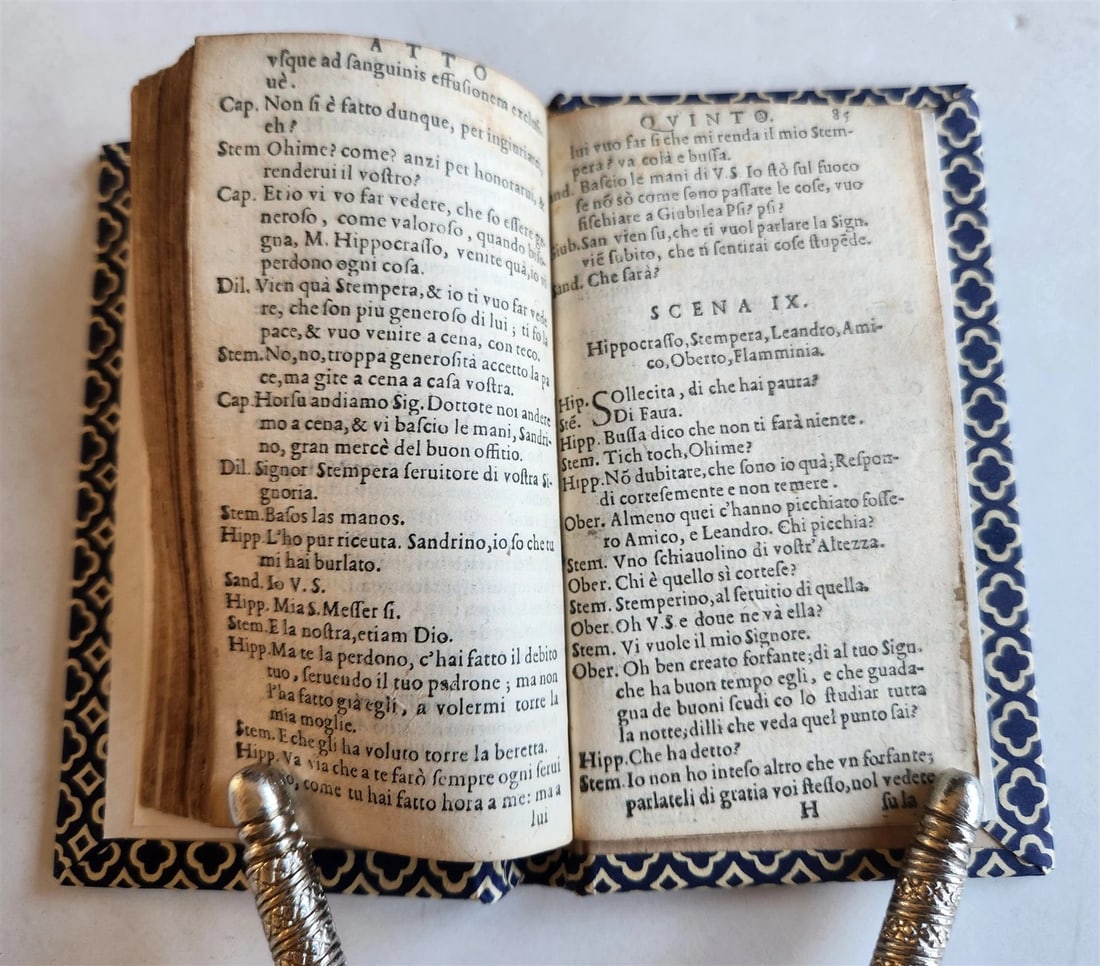 1597 THEATER PLAY by ODDI SFORZA in ITALIAN antique Duel of Love & Friendship - 4