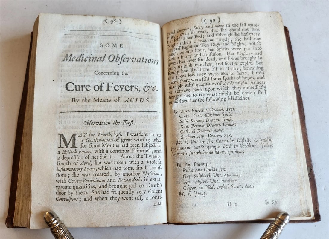 1697 TREATISE of GOUT by JOHN COLBATCH in ENGLISH antique medicine pharmacology - 7