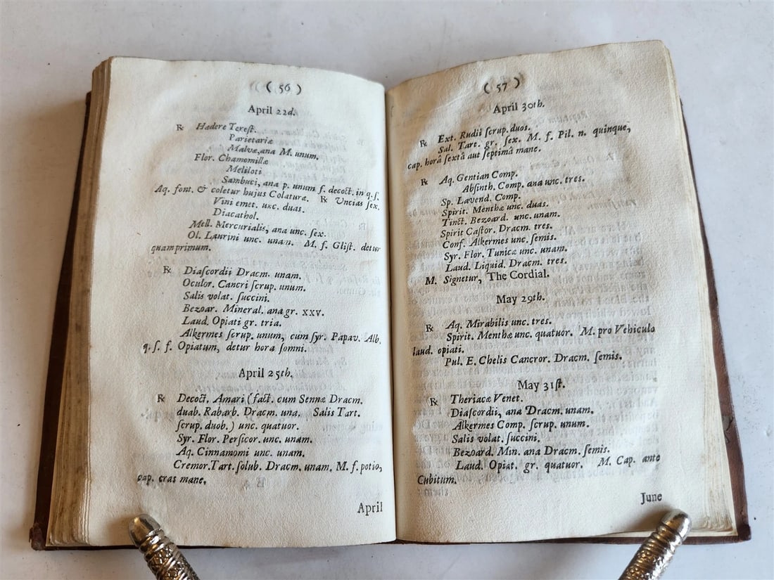1697 TREATISE of GOUT by JOHN COLBATCH in ENGLISH antique medicine pharmacology - 8