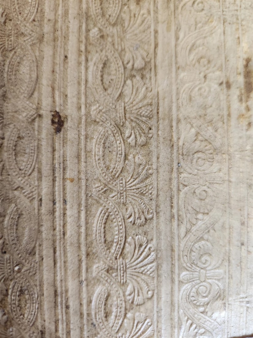 1604 SERMONES by DIDACUS antique BLIND TOOLED PIGSKIN BINDING w/ CLASPS - 4