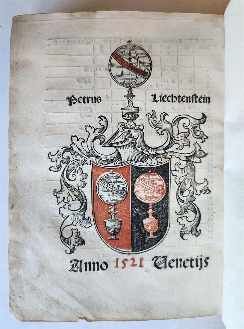 1521 Post-Incunabula ASTROLOGY & ASTRONOMY ALMANACH NOVA by J. Stoeffler ANTIQUE - 4