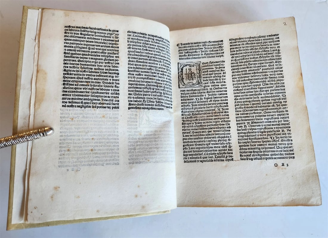 1521 Post-Incunabula ASTROLOGY & ASTRONOMY ALMANACH NOVA by J. Stoeffler ANTIQUE - 6