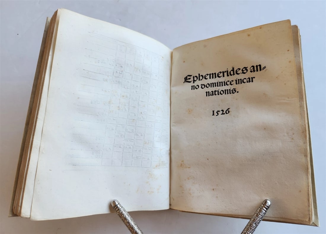 1521 Post-Incunabula ASTROLOGY & ASTRONOMY ALMANACH NOVA by J. Stoeffler ANTIQUE - 7