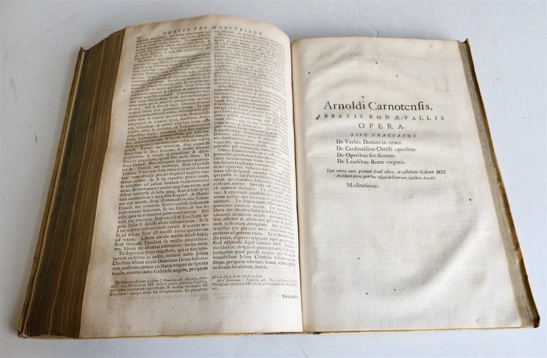 1682 WORKS of ST. CYPRIAN antique 17th CENTURY VELLUM BOUND FOLIO - 11