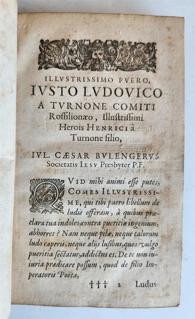 1627 GAMES of ANCIENTS antique De Ludis Privatis, ac Domesticis Veterum SCARCE - 3