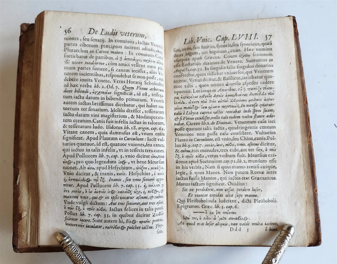 1627 GAMES of ANCIENTS antique De Ludis Privatis, ac Domesticis Veterum SCARCE - 4