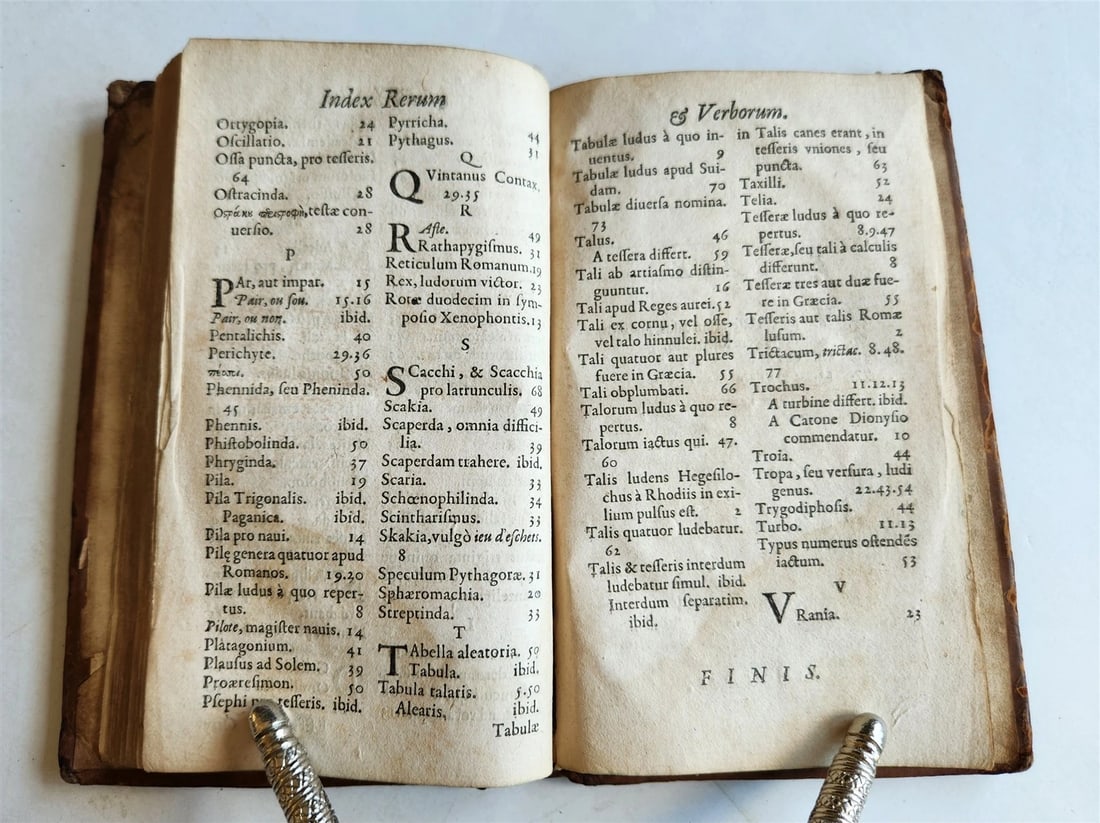 1627 GAMES of ANCIENTS antique De Ludis Privatis, ac Domesticis Veterum SCARCE - 6