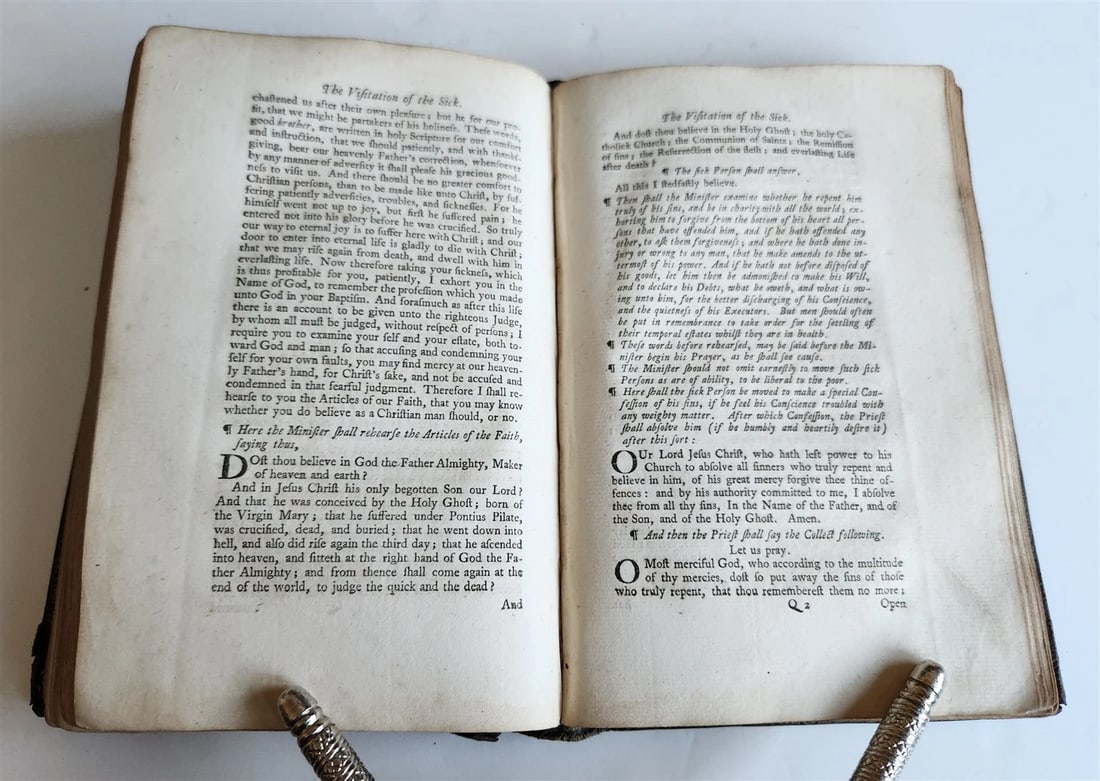 1745 BOOK of PSALMS antique in ENGLISH original binding 18th CENTURY - 10