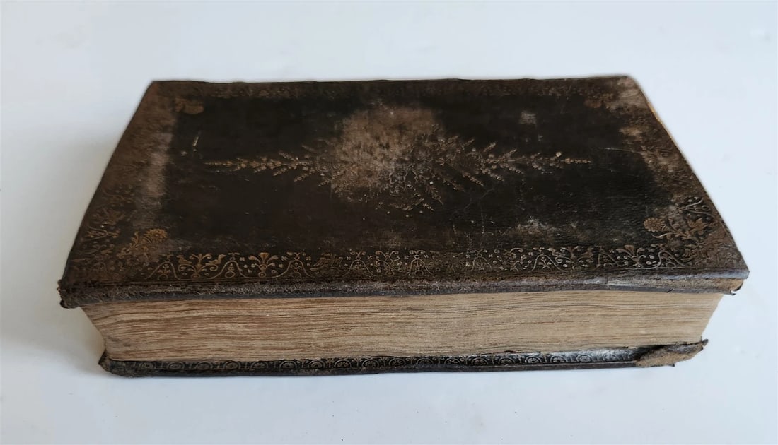 1745 BOOK of PSALMS antique in ENGLISH original binding 18th CENTURY - 2