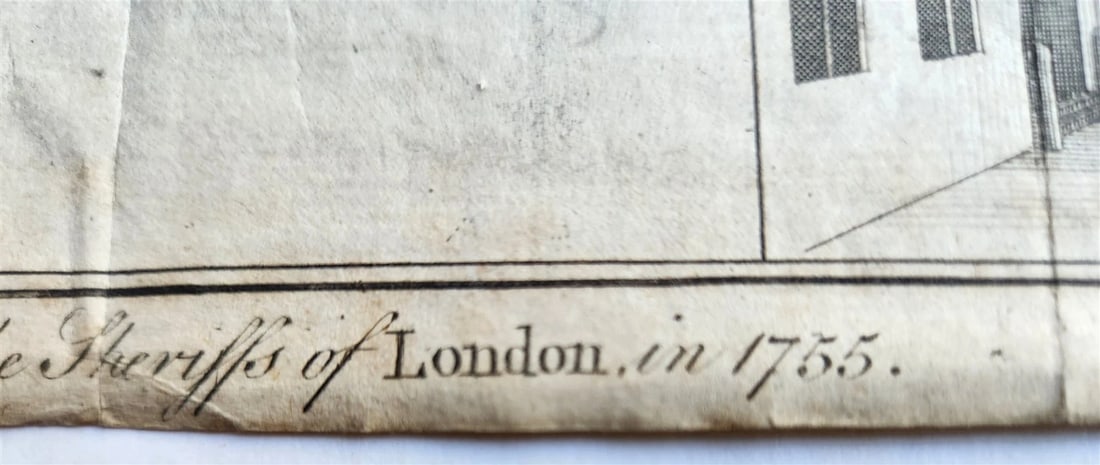 1755 MAP of LONDON antique CHEAP WARD - 7