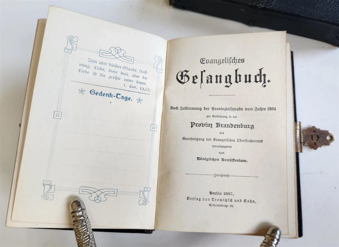 1907 GERMAN HYMNAL antique EVANGELISCHES GASANGBUCH - 5