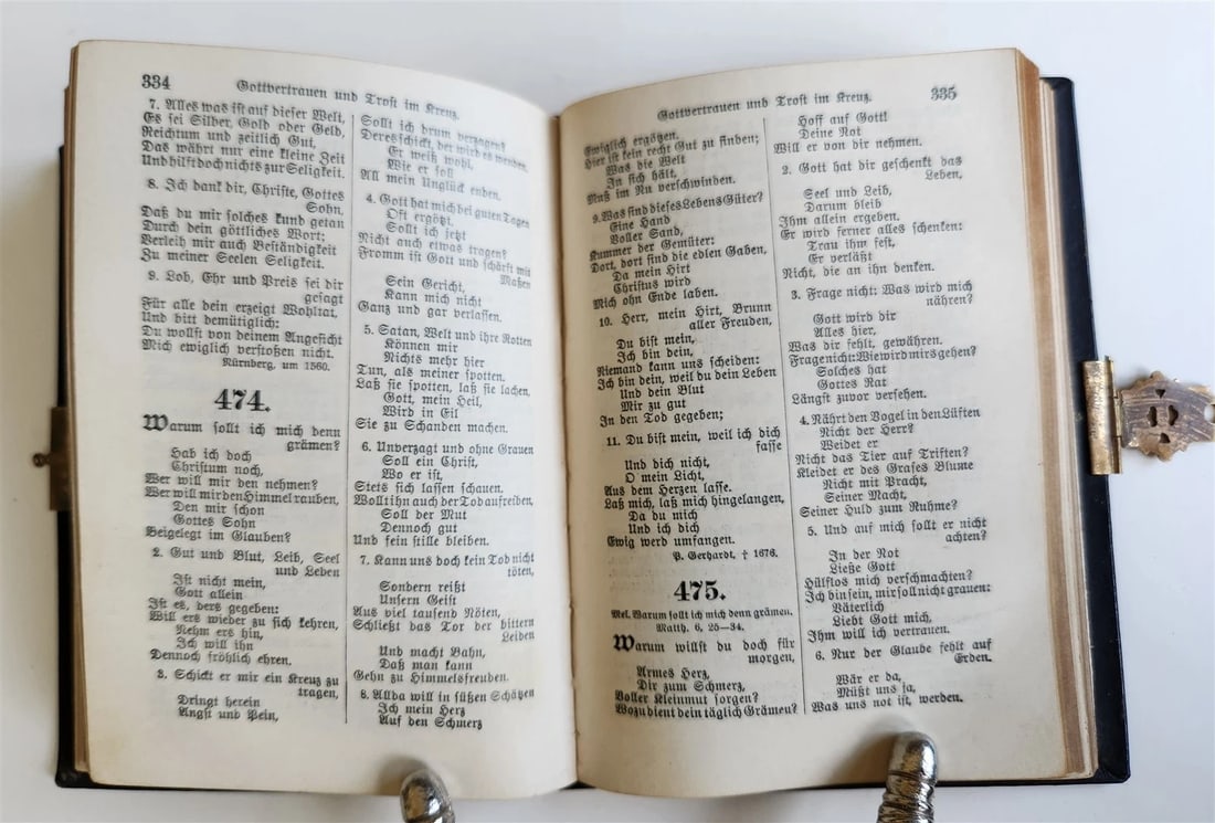 1907 GERMAN HYMNAL antique EVANGELISCHES GASANGBUCH - 6