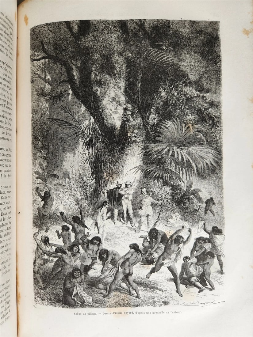 1872 HISTORY VOYAGES ILLUSTRATED antique AFRICA PERU RUSSIA CENTRAL ALPES FRANCE - 14