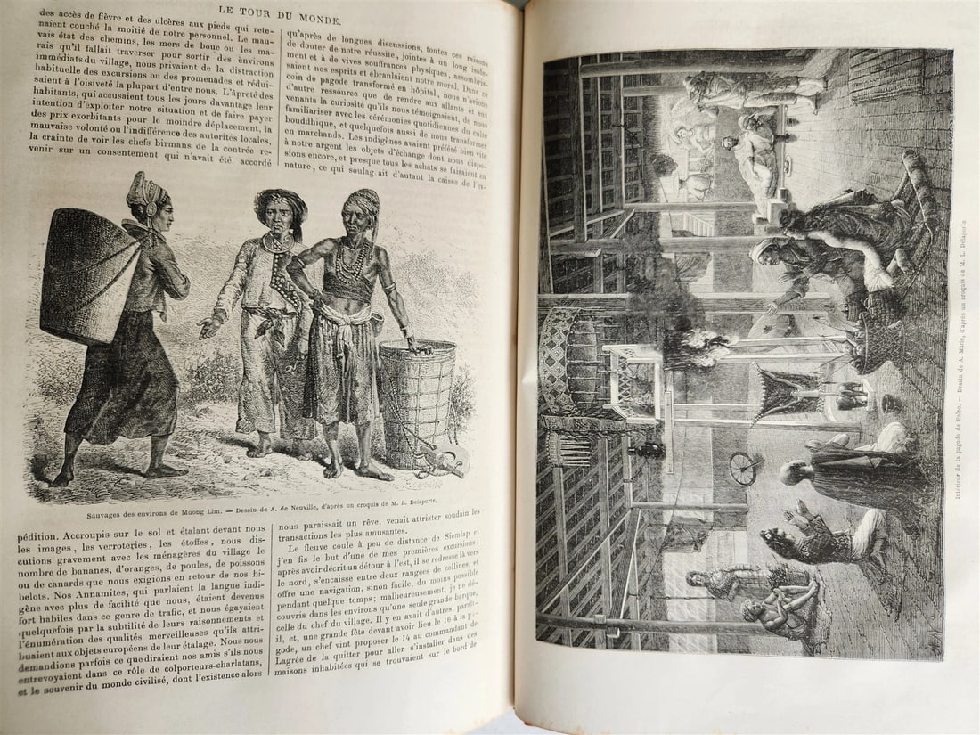 1872 HISTORY VOYAGES ILLUSTRATED antique AFRICA PERU RUSSIA CENTRAL ALPES FRANCE - 4