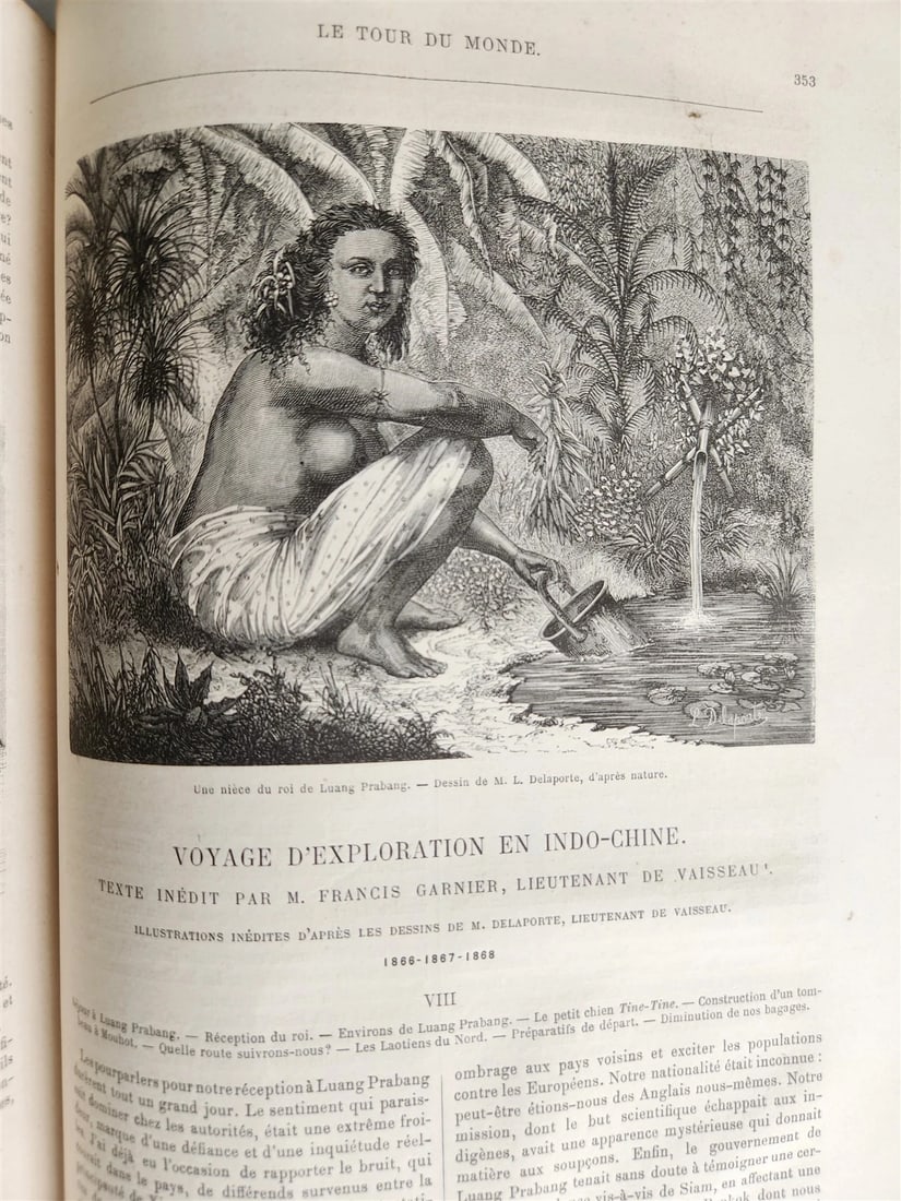 1872 HISTORY VOYAGES ILLUSTRATED antique AFRICA PERU RUSSIA CENTRAL ALPES FRANCE - 8