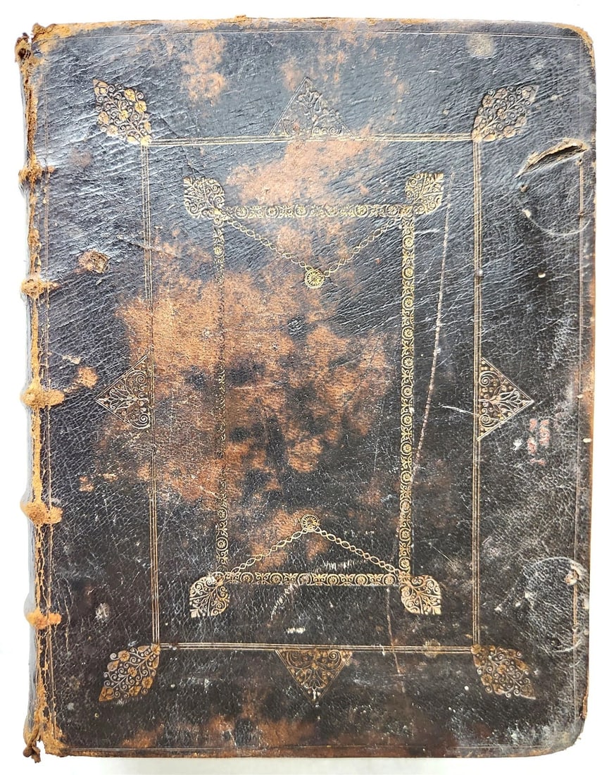 1697 BIBLE in ENGLISH antique OLD & NEW TESTAMENT by the University Printers - 16