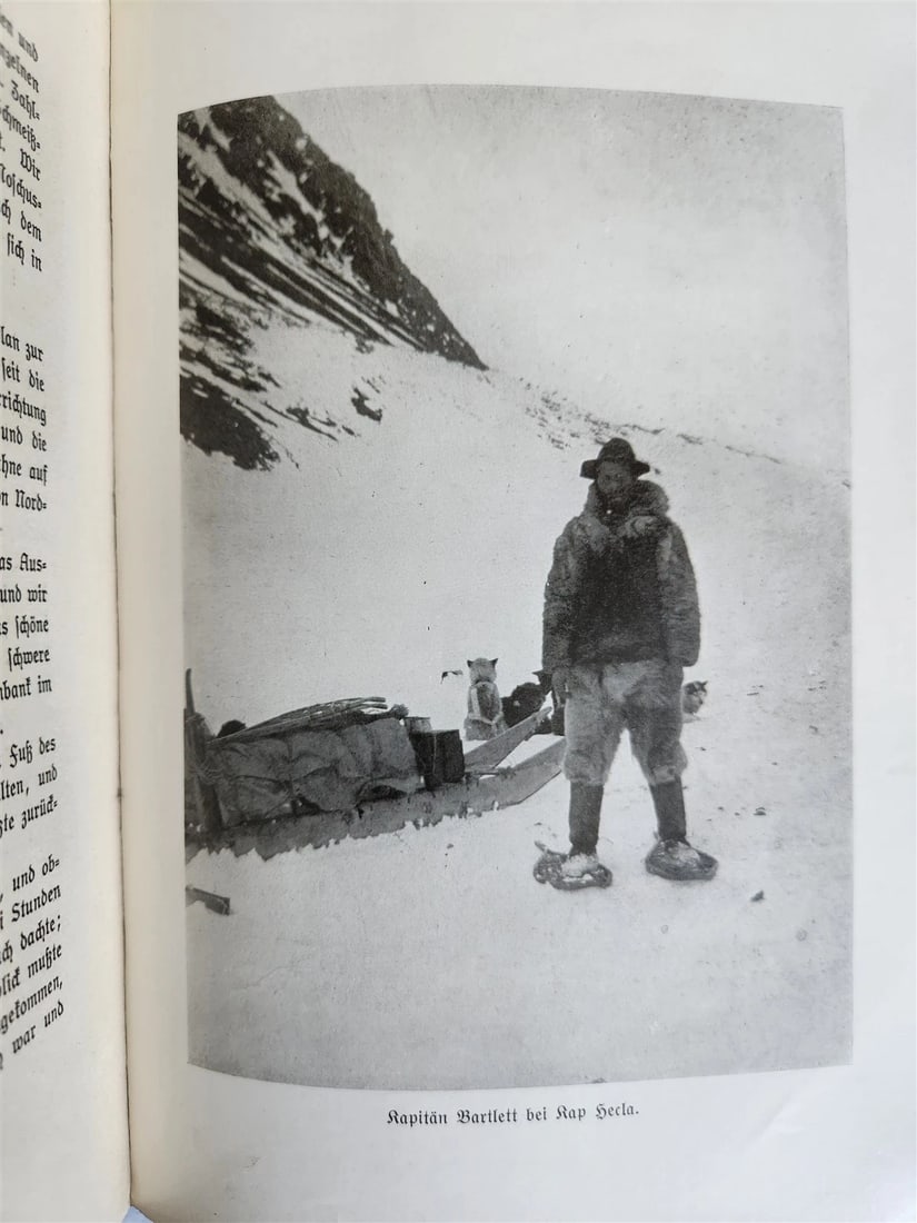 1907 NEAREST TO THE NORTH POLE by ROBERT PEARY in GERMAN antique ILLUSTRATED - 19