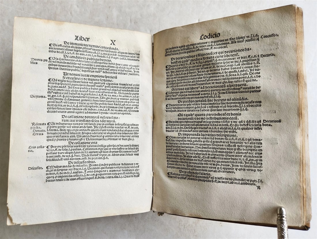 1508 POST-INCUNABULA LAW BOOK by SEBASTIAN BRANT antique VELLUM BOUND - 6