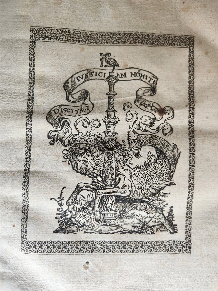 1577 LAW BOOK by Jacobus MENOCHIUS antique VELLUM BOUND FOLIO 16th CENTURY - 2