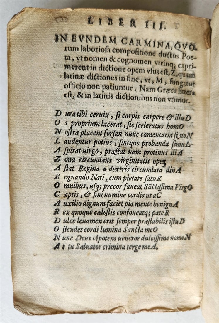 1584 Sannazaro's DE PARTU VIRGINIS POEM Commentary by Lazaro Cardona ANTIQUE - 8